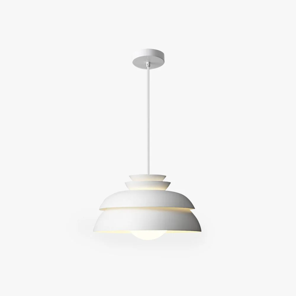Luxury Morandi Modern White Pendant Light Metal Trendy