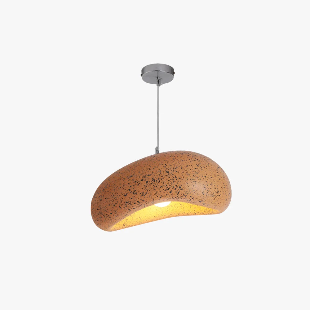 Detailed Byers Wabi Sabi Bread Shape Resin Pendant Light 4 Color Smooth