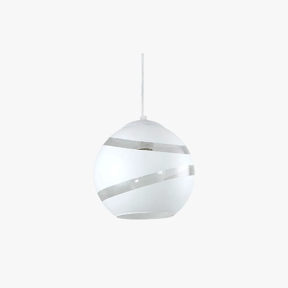 High-Grade Valentina Art Deco Globe Metal Glass Orbit Pendant Light Black White Verified