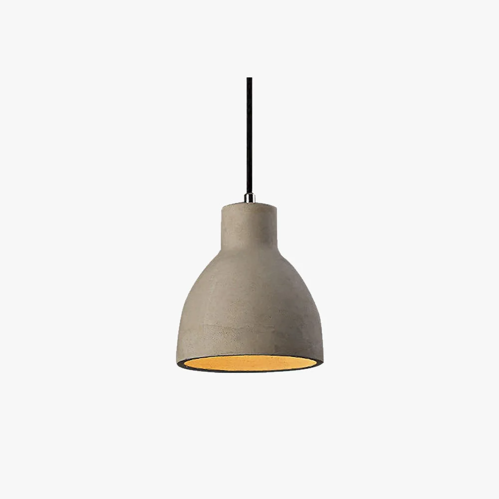 Premium Byers Modern Dome Cement Pendant Light Gray Living Room Premium Material