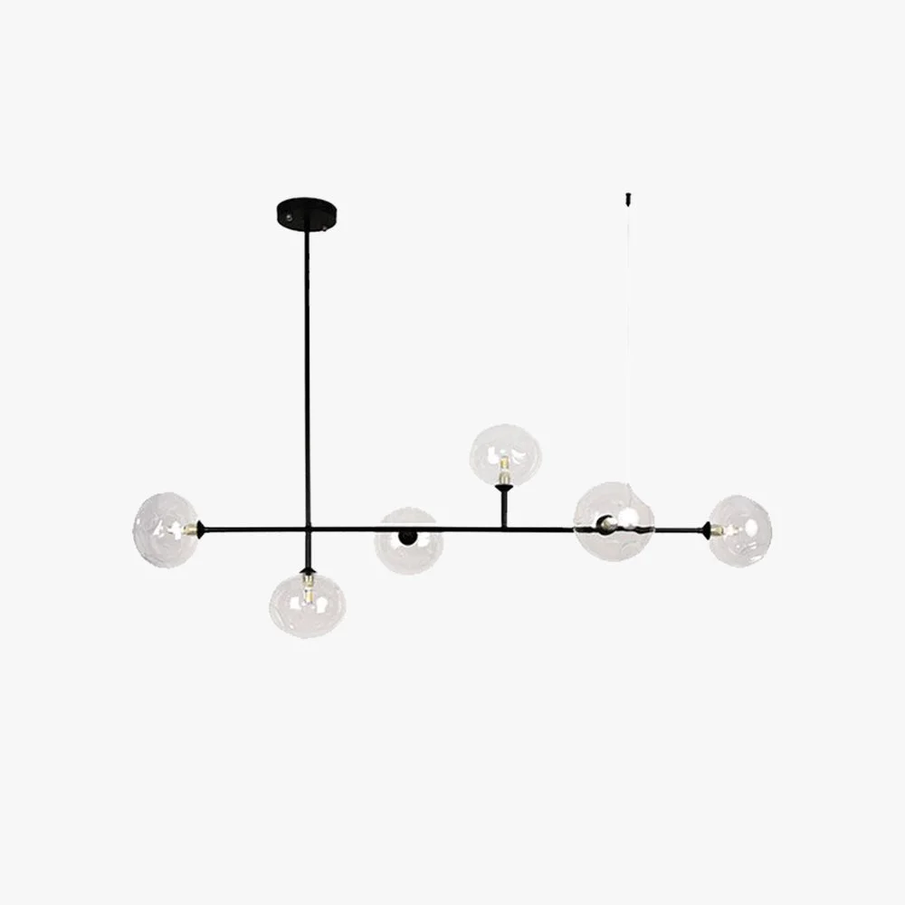 Environmentally Friendly Valentina Modern Bubble Glass Pendant Light Black Unique