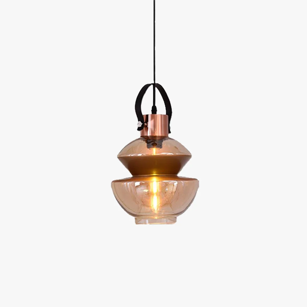 Responsible Alessio Copper Clear Glass Pendant Light Eco-Friendly