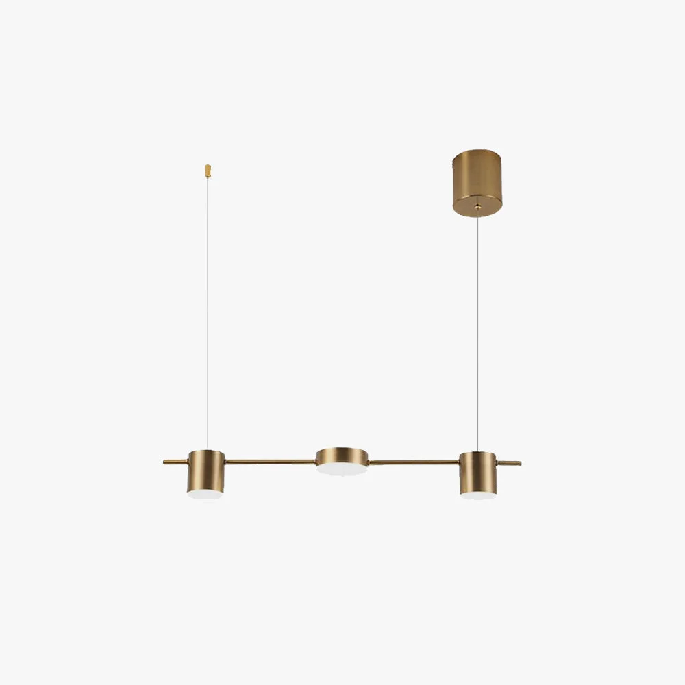 Optimized Leigh Metal Simple Linear Pendant Light Black Gold 3 5Heads Secure