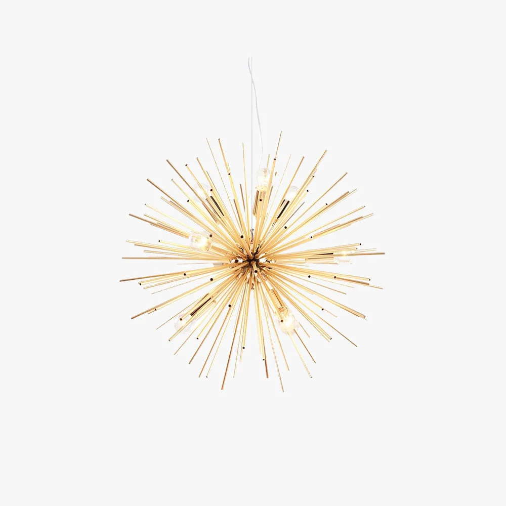 High-End Lowry Modern Art Deco Sputnik Gold Pendant Light Metal High-Grade