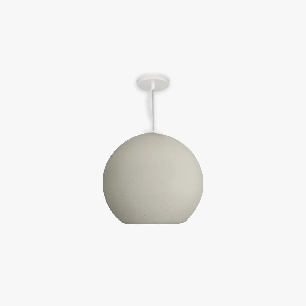 Exclusive Byers Simple Ball Shape Metal Pendant Light White Gray Original
