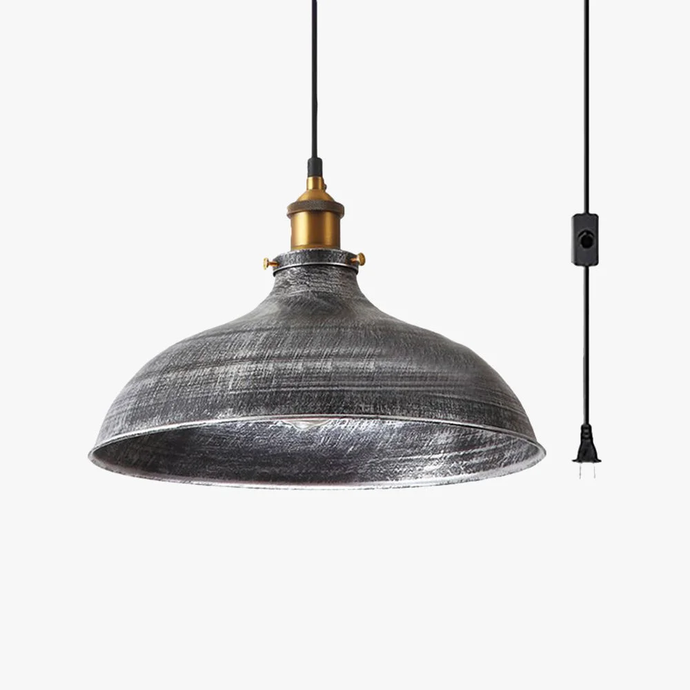 Green Alessio Distressed Bowl Metal Pendant Light Dining Room Hallway High-Performance