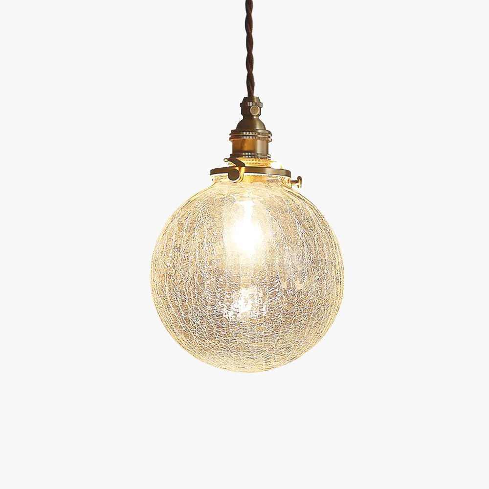 Dependable Hailie Retro Luxury Clear Glass Pendant Light Soft