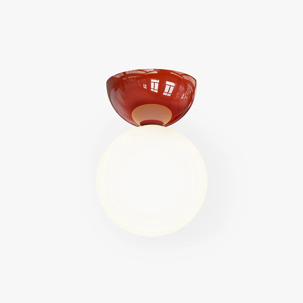 Smooth Valentina Vintage Cream Style Ceiling Light Red Chrome Green Bedroom Original