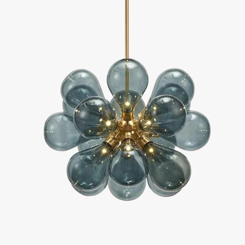 Reusable Valentina Glass Bubble Pendant Light for Kitchen Island Blue White Purple Certified