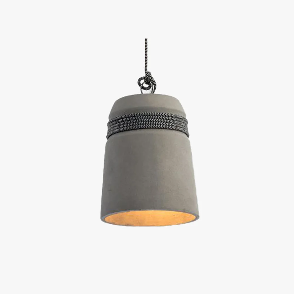 Easy-to-Use Zaid Industrial Pendant Light Cement Metal High-End