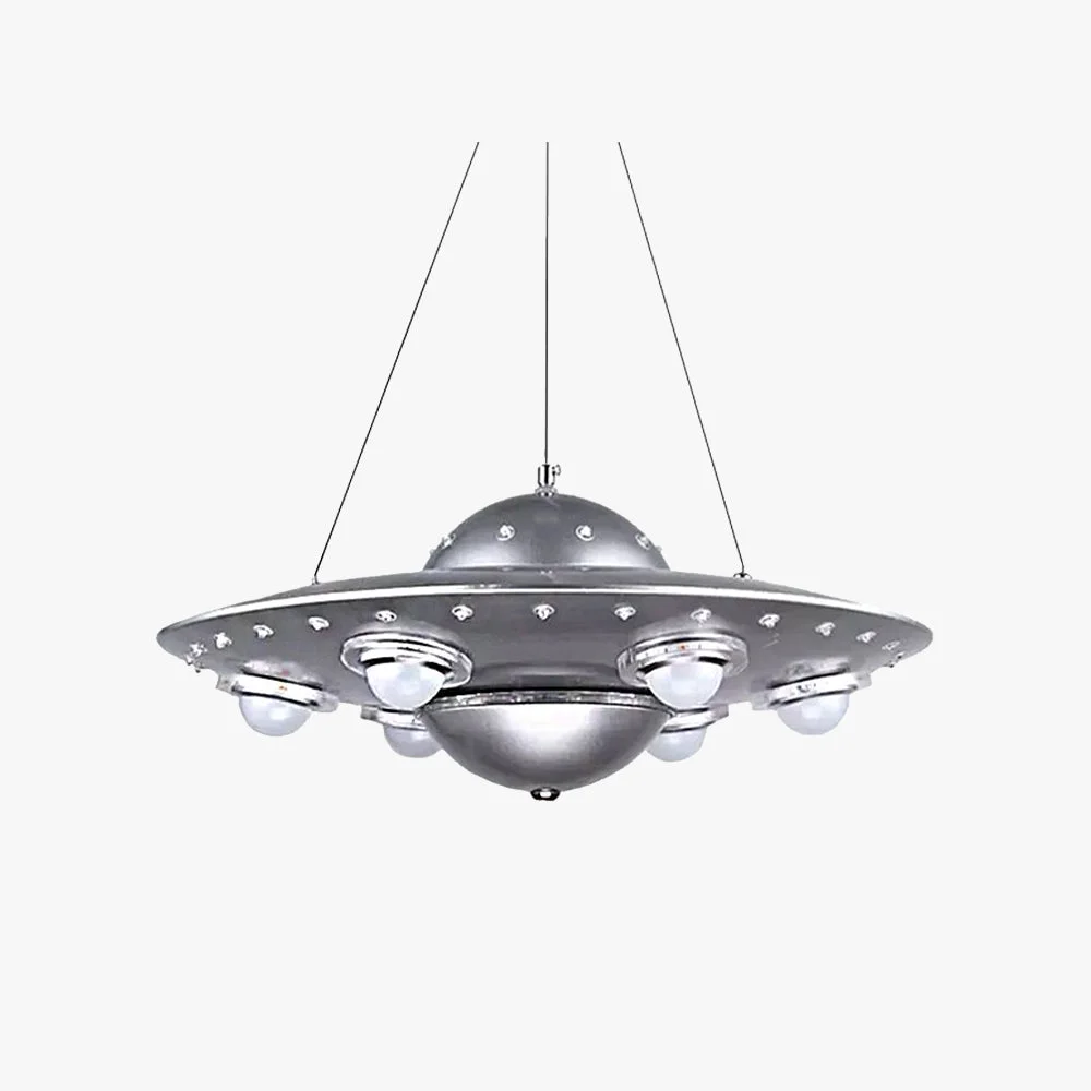 Genuine Alessio Modern UFO Metal Kids Pendant Light Silver Recyclable