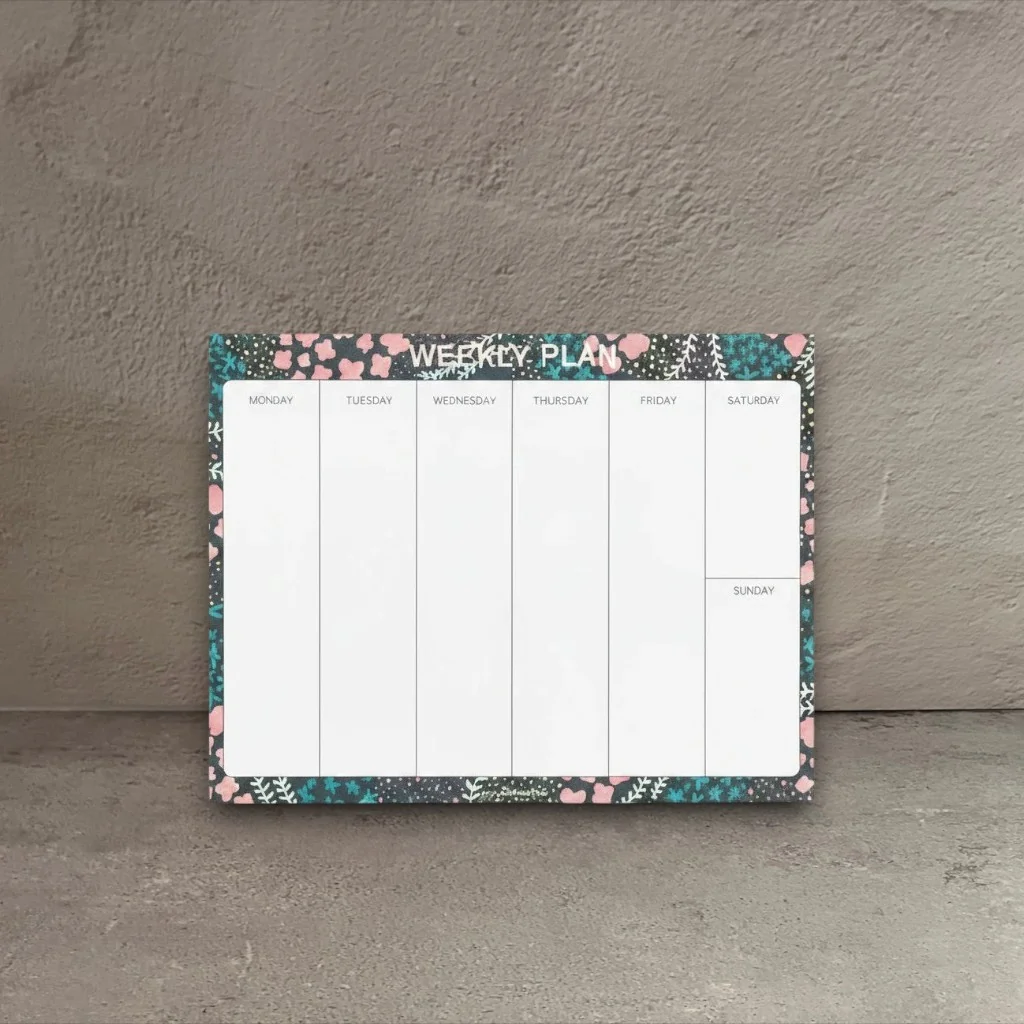 Clean Weekly Plan — Notepad Refined