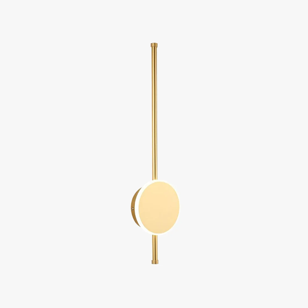 Sustainable Edge Modern Round Linear Metal Wall Lamp White Black Gold Premium Material