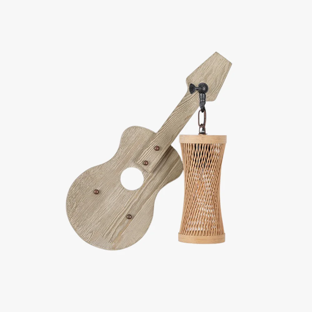 Healthy Alessio Wall Lamp American Vintage Guitar Decorative Wood Metal High-Performance