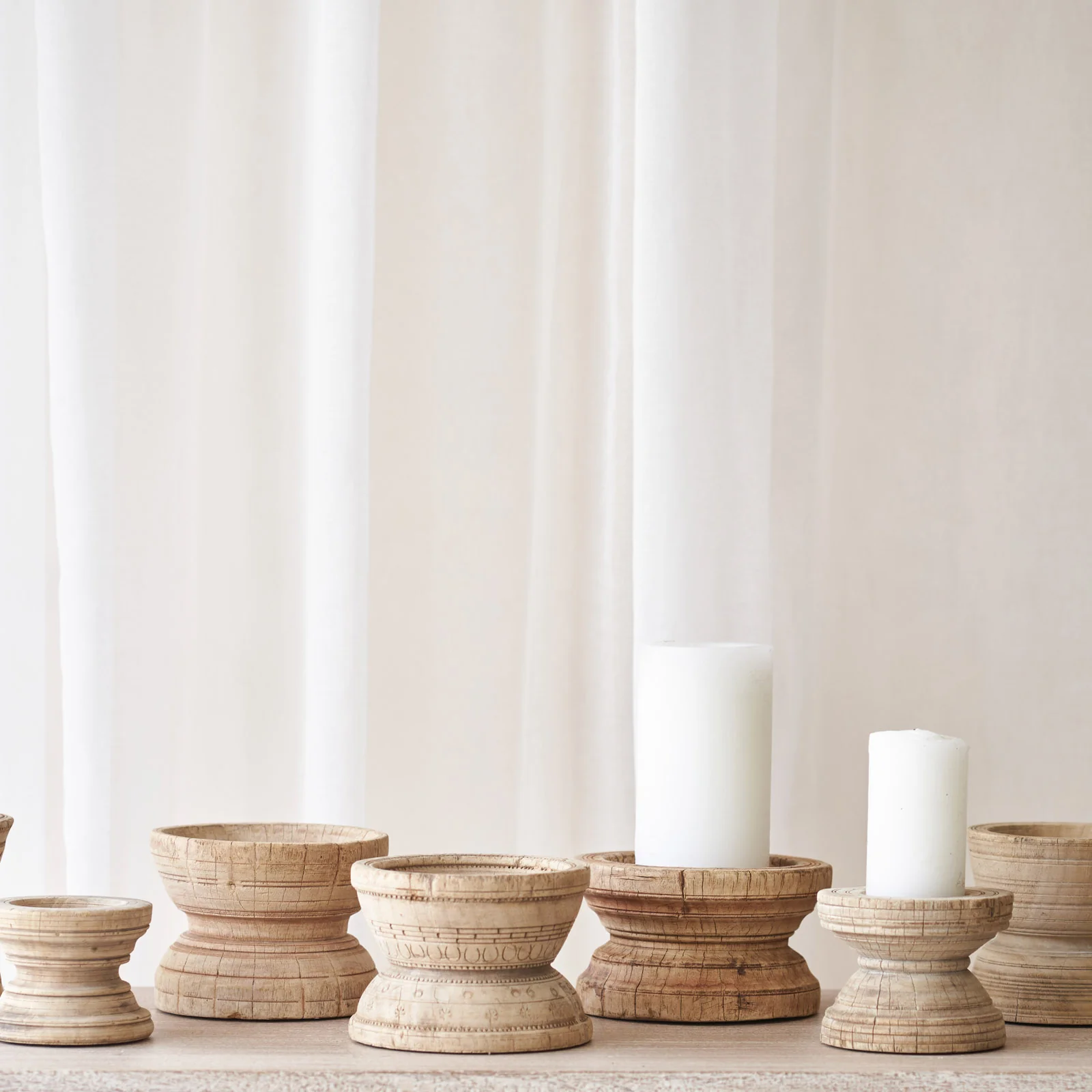 High-Performance Vintage Binjani Candle Holder - Round Traditional