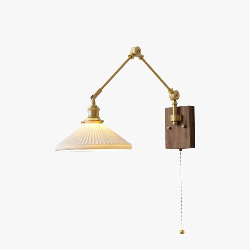 Sustainable Ozawa Wall Lamp Modern Folding Adjustable Metal Study Room Pure