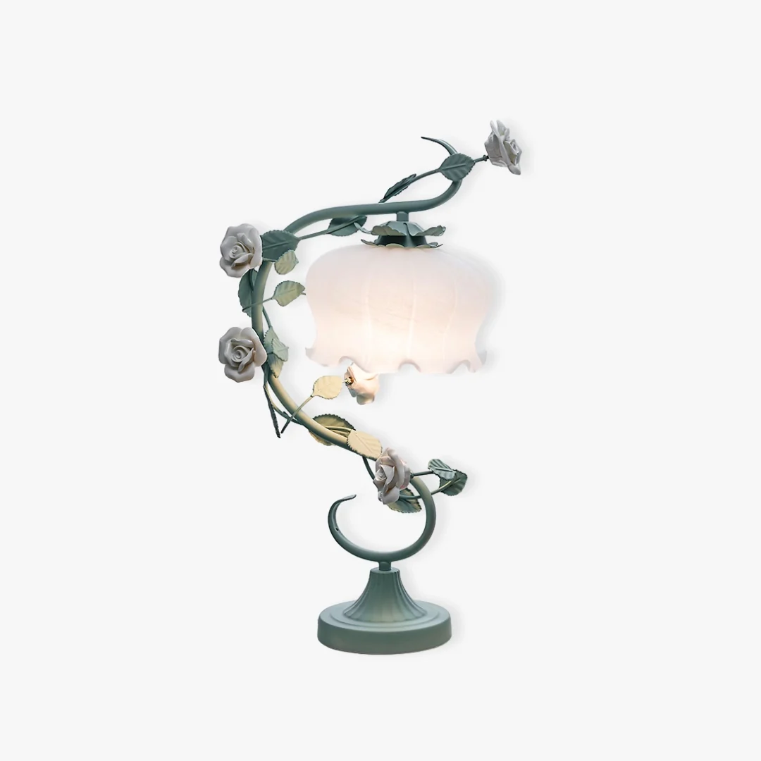 Prestigious French Rose Table Lamp Authentic