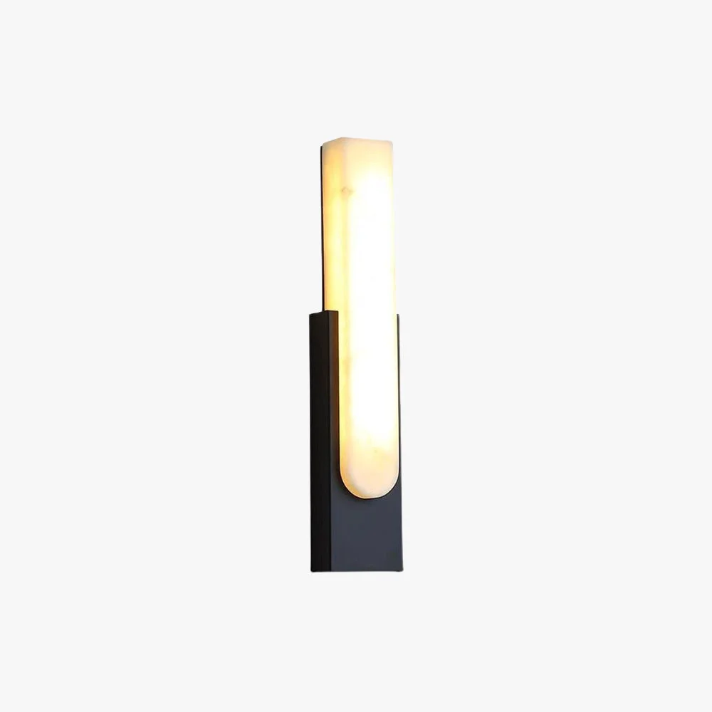 Easy-to-Use Chan Modern Rectangular Stone Metal Wall Lamp Optimized