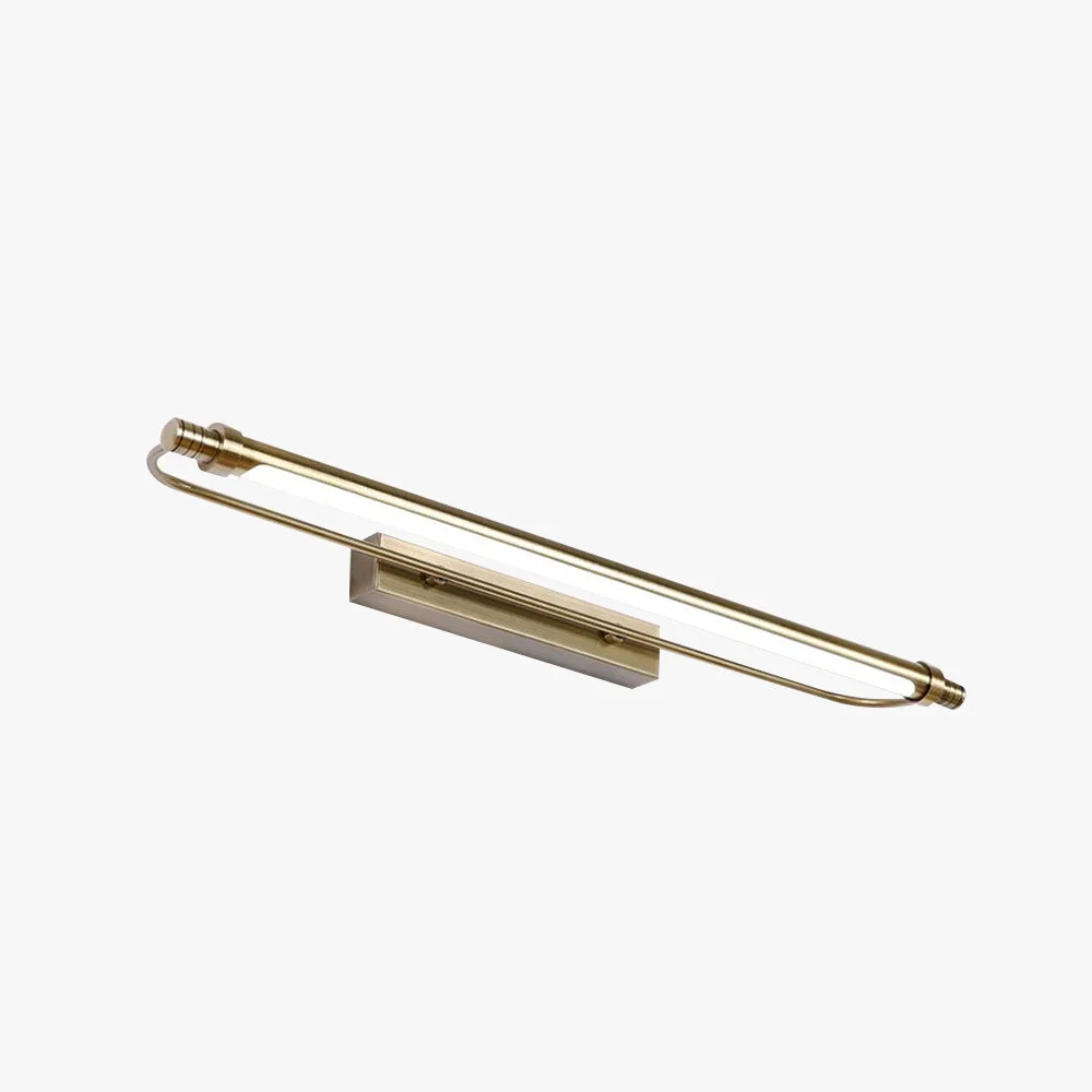 Fast Leigh Modern Linear Metal Vanity Wall Lamp Gold Efficient