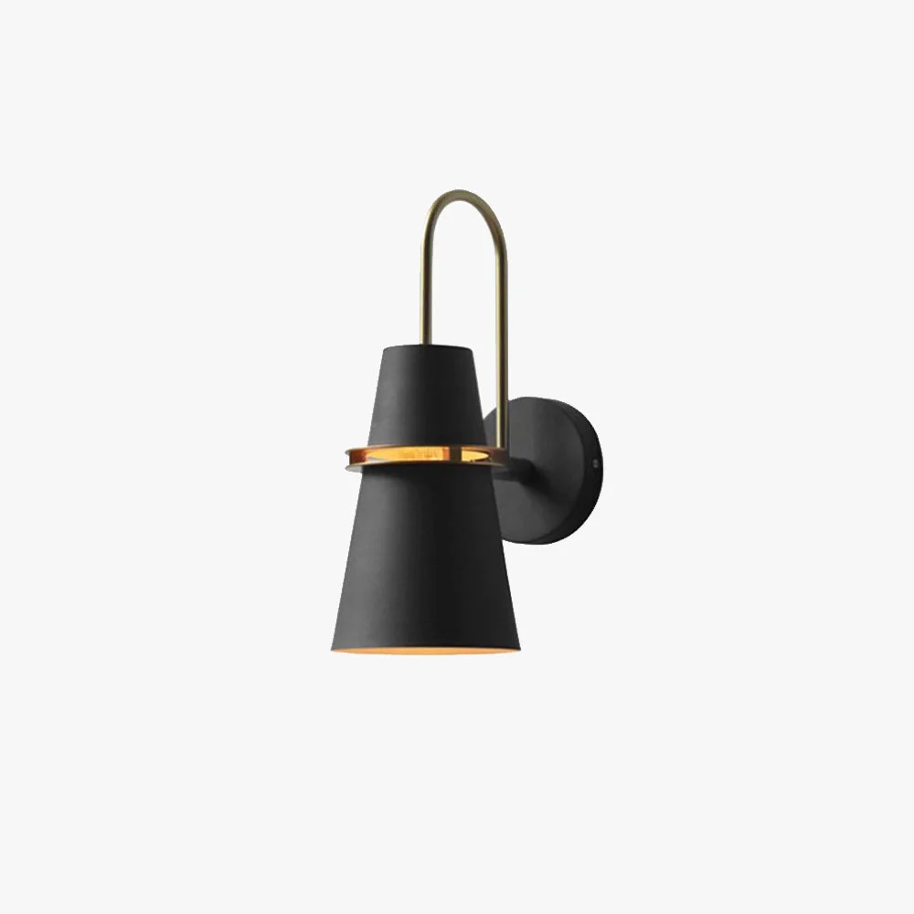 Top-Quality Morandi Modern Cone Metal Wall Lamp Black White Blue Green