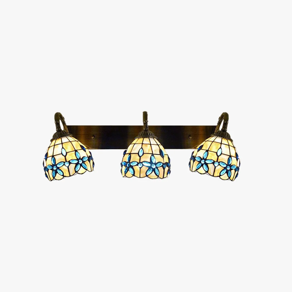 Functional Baxter Vintage Flower Shaped Metal Glass bedroom wall lamp High-End