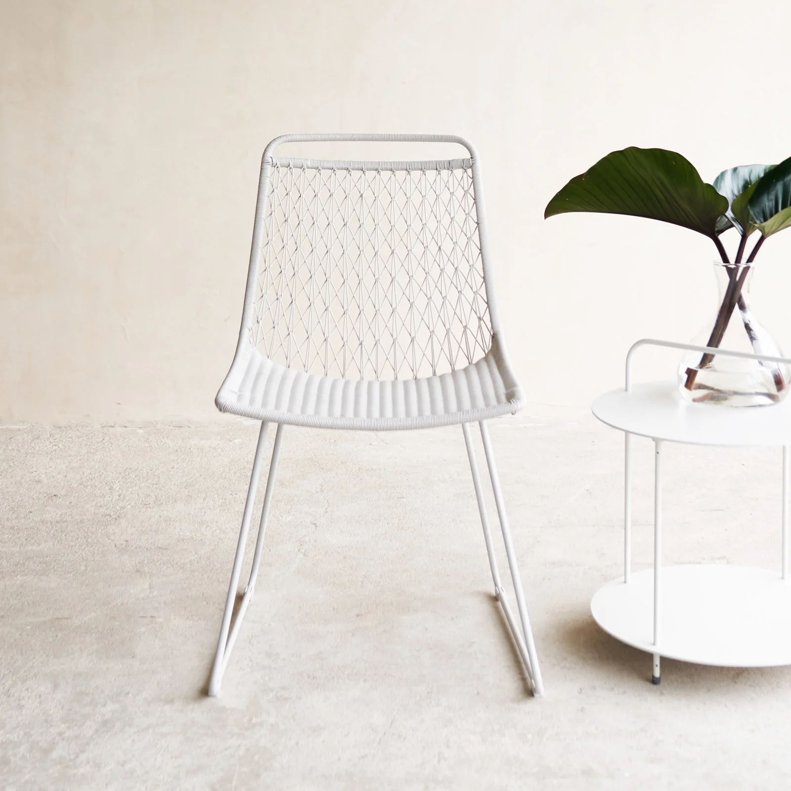 Selected Kim Outdoor Dining Chair Stone Clean