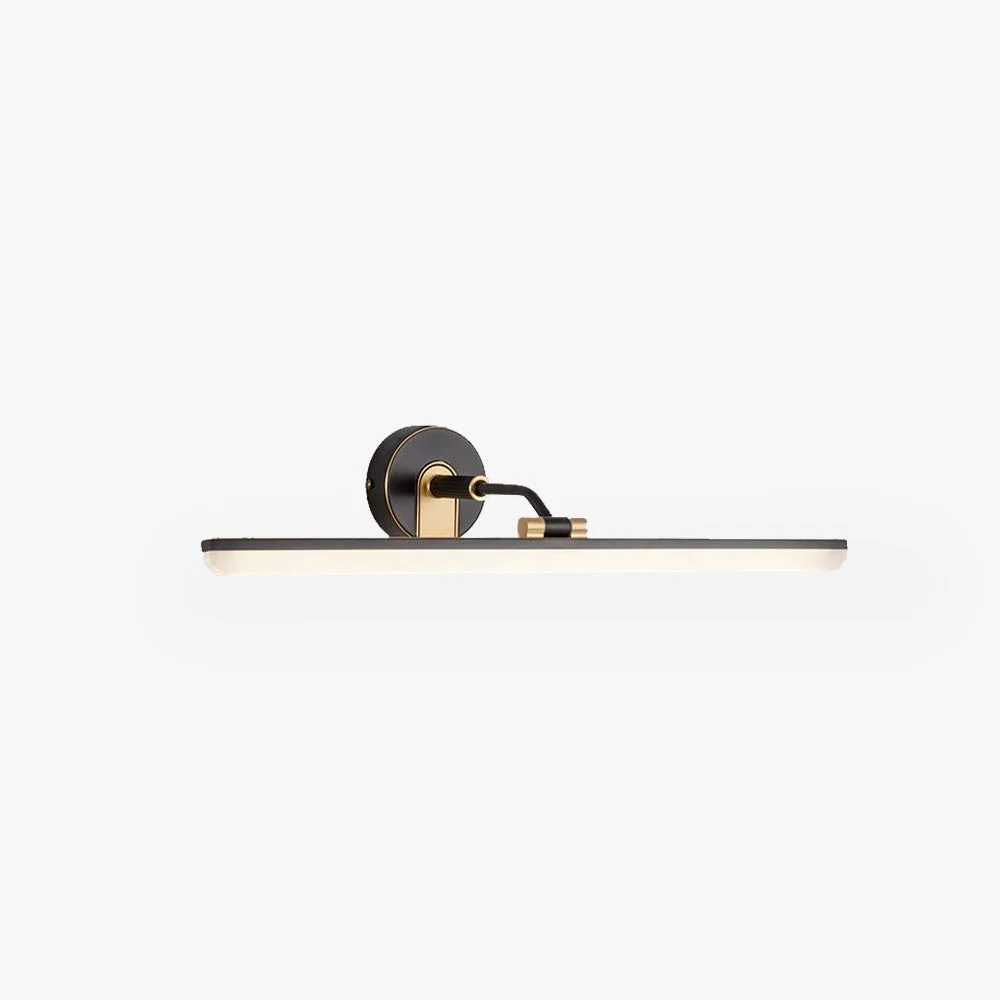 Next-Generation Leigh Industrial Linear Vanity Wall Lamp Black Brass Bathroom Comfortable