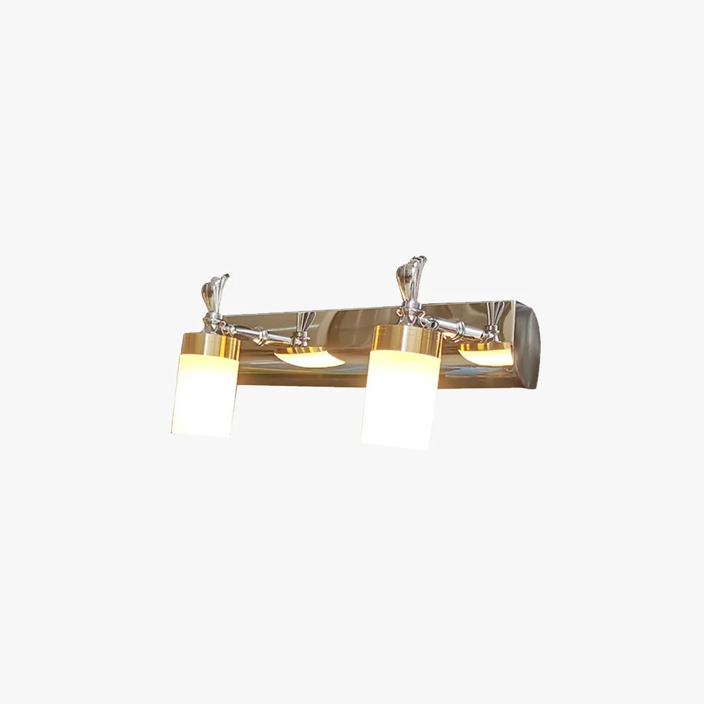 Enhanced Leigh Modern Metal Vanity Wall Lamp Gold Bathroom 2 3 4 Light Solid