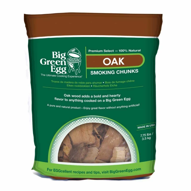 Convenient Big Green Egg Oak Wood Smoking Chunks Relaxed