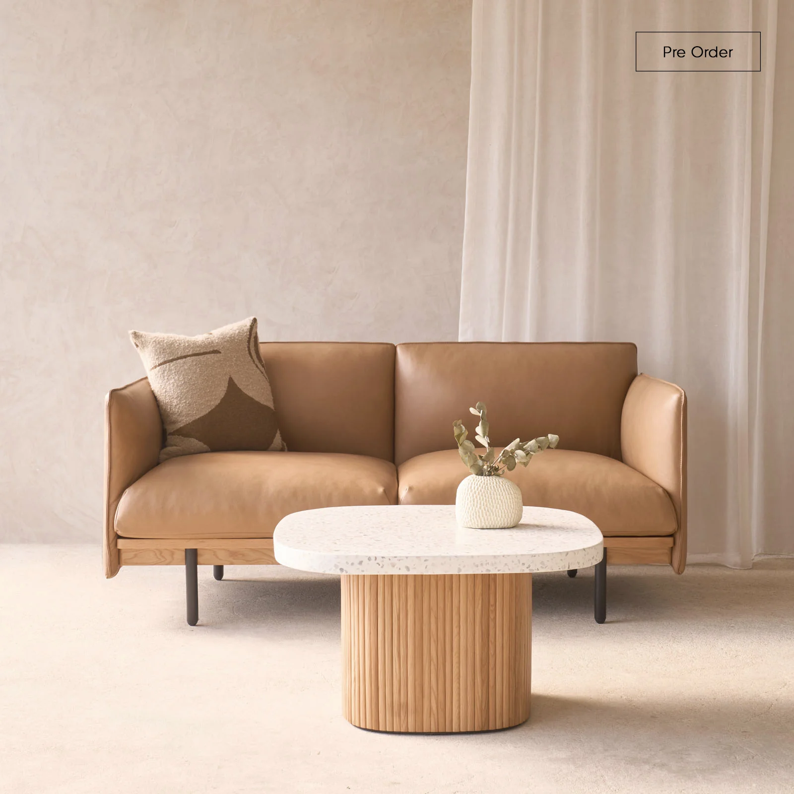 Refined Byron Bay Sofa Bespoke Fabric Leather Smart