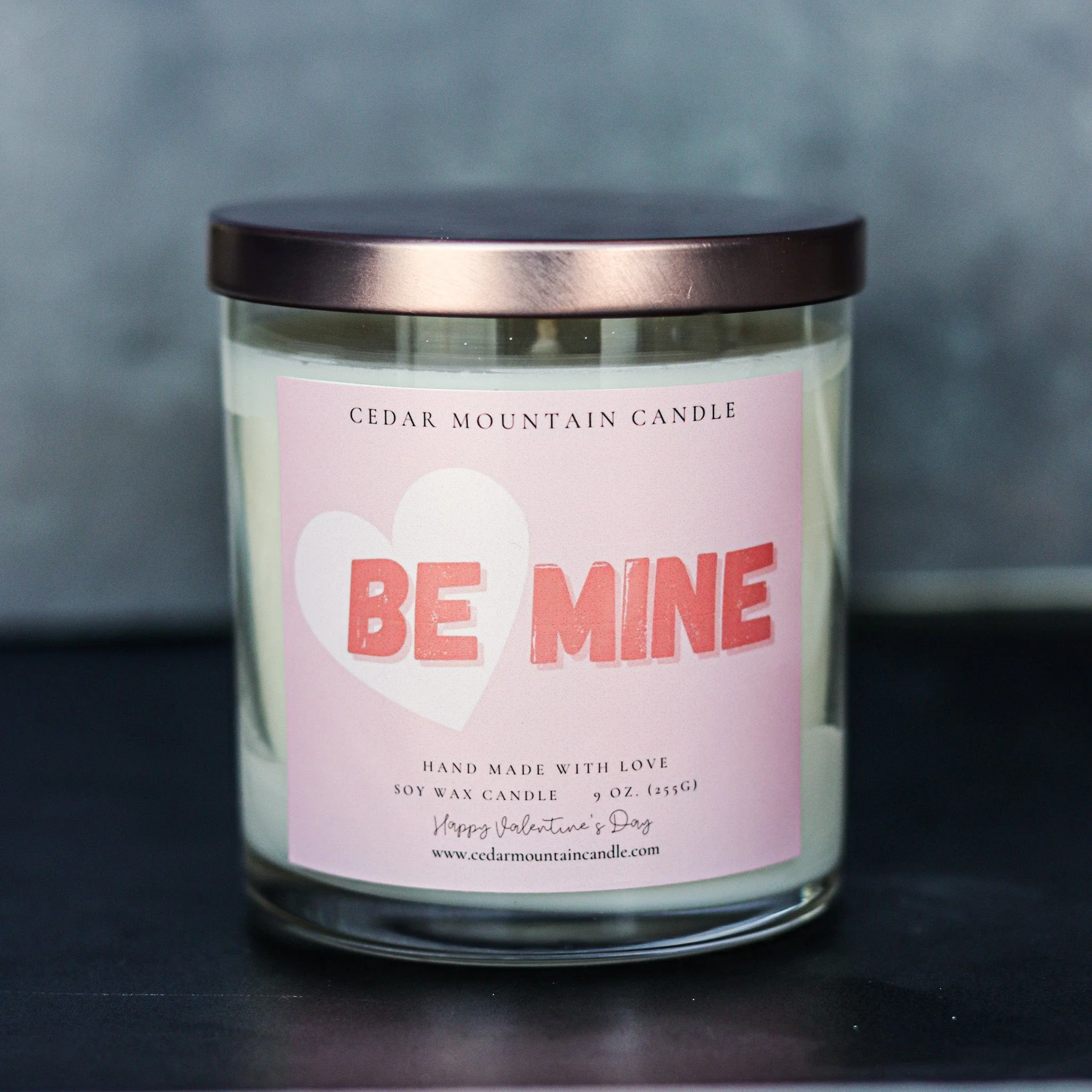 Selected Be Mine - Valentine's Day Soy Candle - 9 oz Whiskey Glass Jar - Choose Your Scent Quality