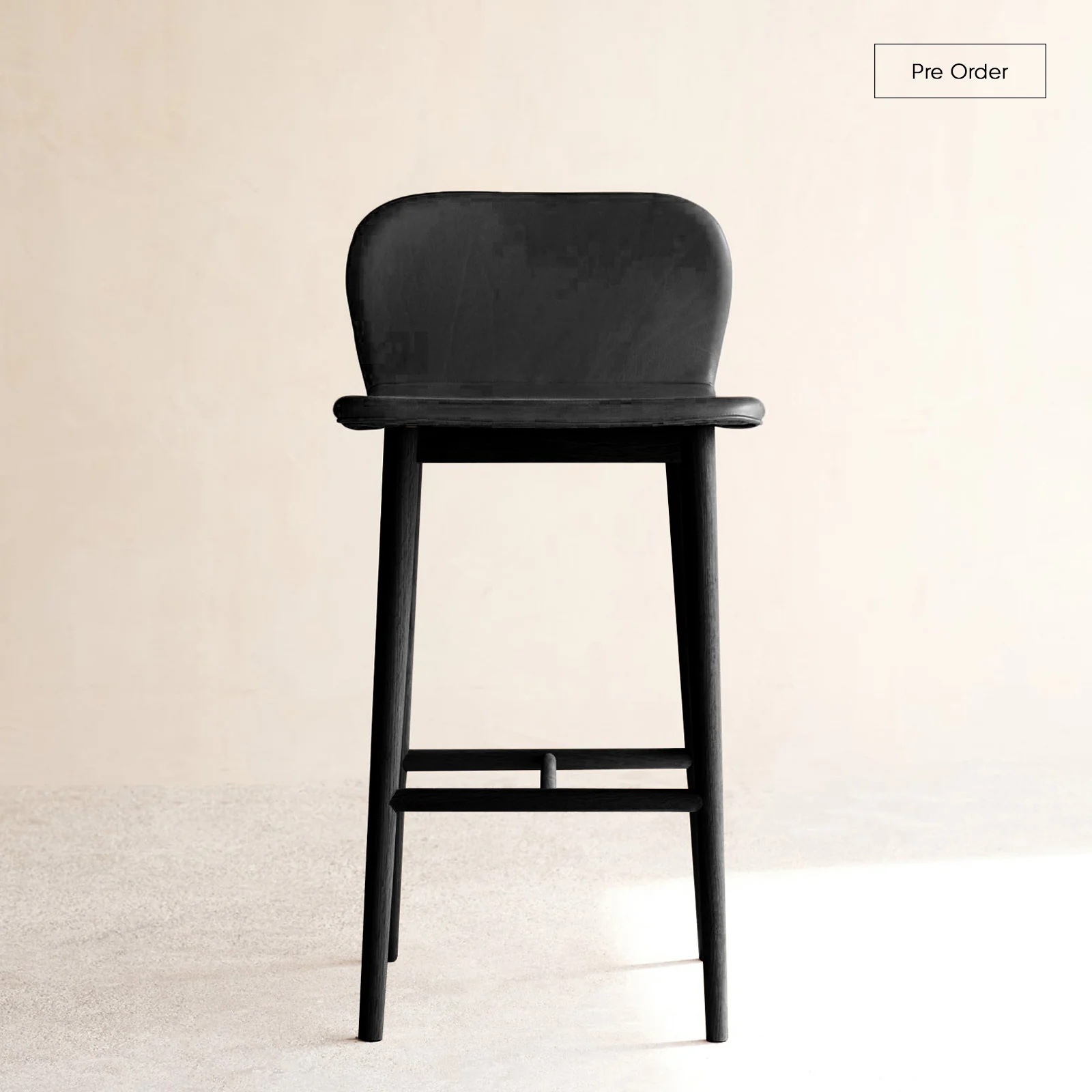 Excellent Puddle Counter Stool Black Frame - Bespoke Refined