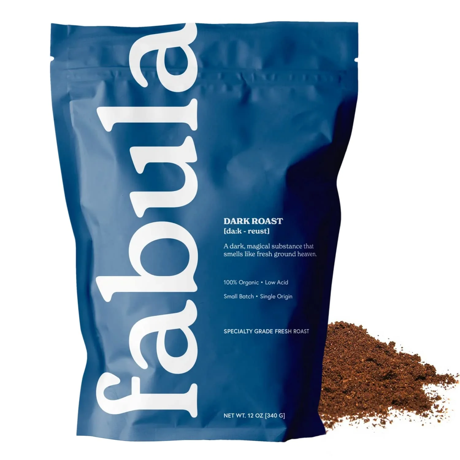 Dependable Fabula Coffee Dark Roast Freshly Ground - Organic - Low Acid - Single Origin - Non-GMO - Mold - 12 Ounces Next-Generation