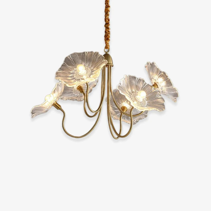 Stylish Murano Floral Lamp Luxury