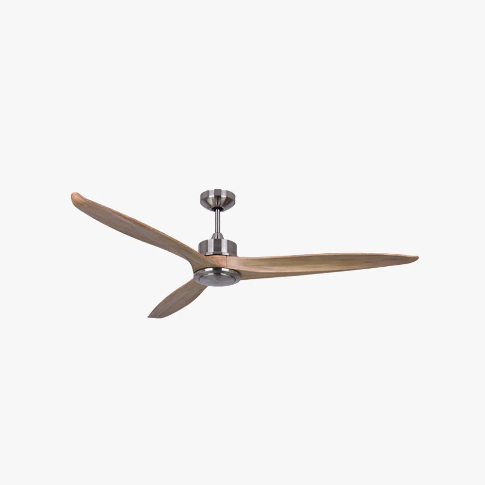 Breathable Haydn 3-Blade Black DC Ceiling Fan Metal Wood Summer 52'' Innovative