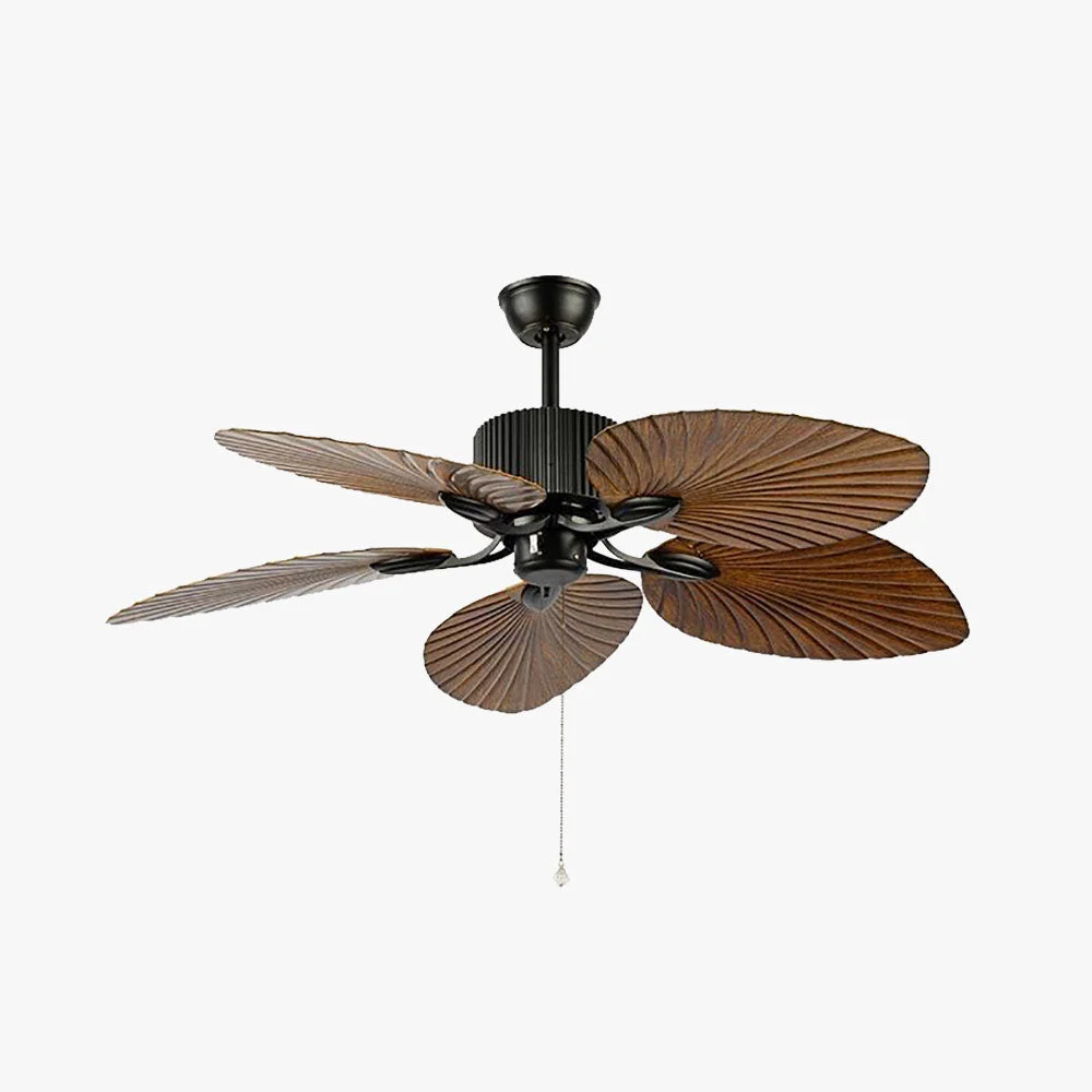 Classic Bella Retro Vintage 5-Blade Ceiling Fan Coffee Powerful