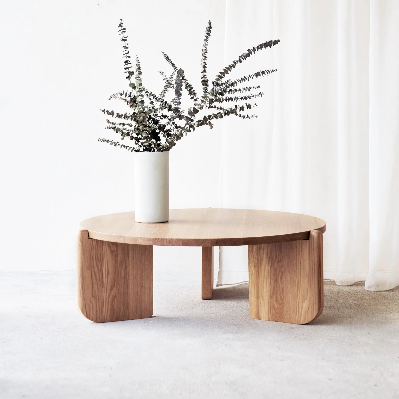 Premium Material Native Coffee Table Oak Top with Oak Base Crafted