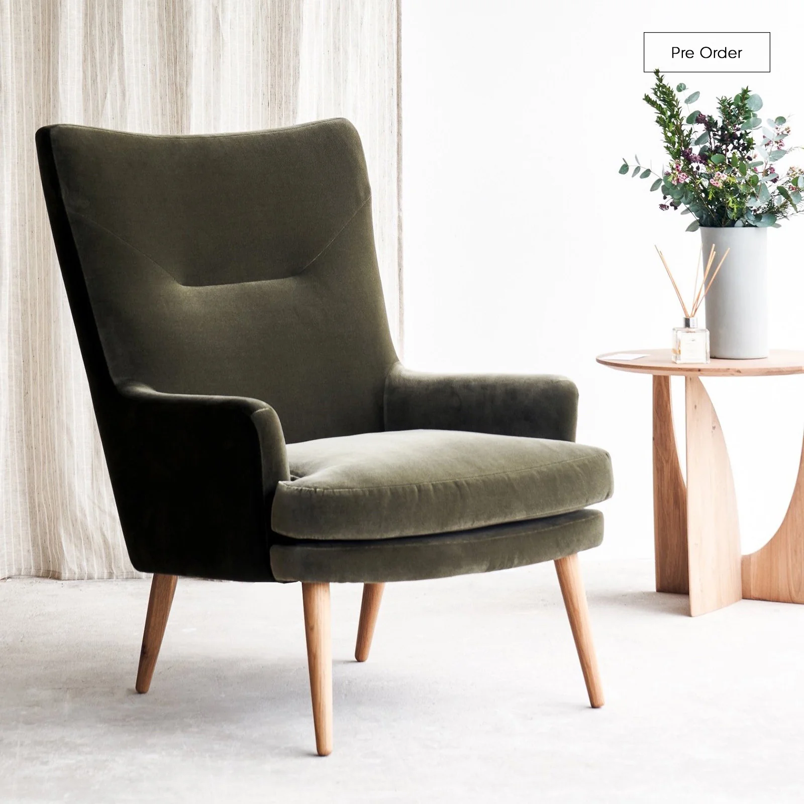 Stylish Pelagonia Fabric Armchair Bespoke Advanced
