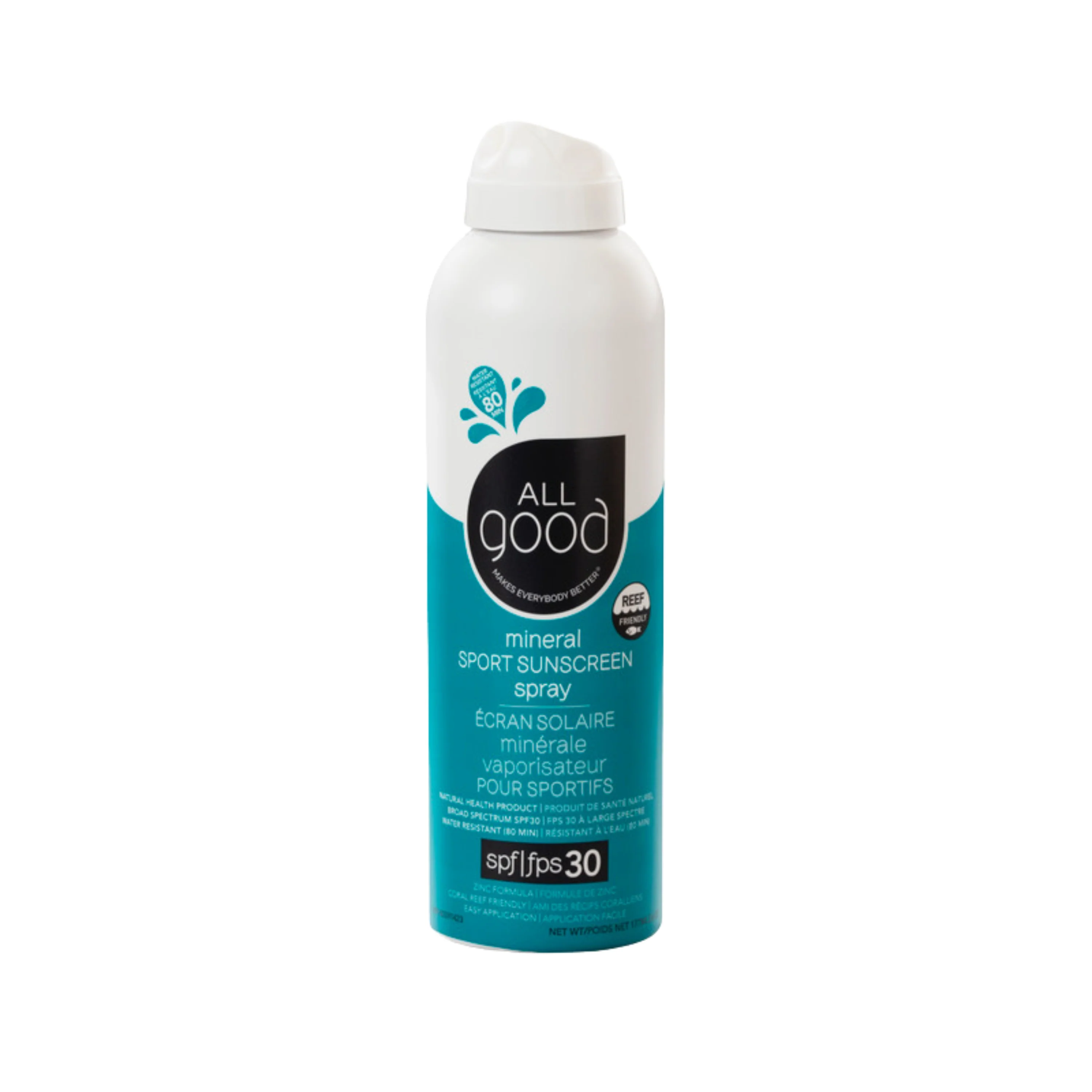 Green All Good Sport Sunscreen Spray - SPF 30 Clean