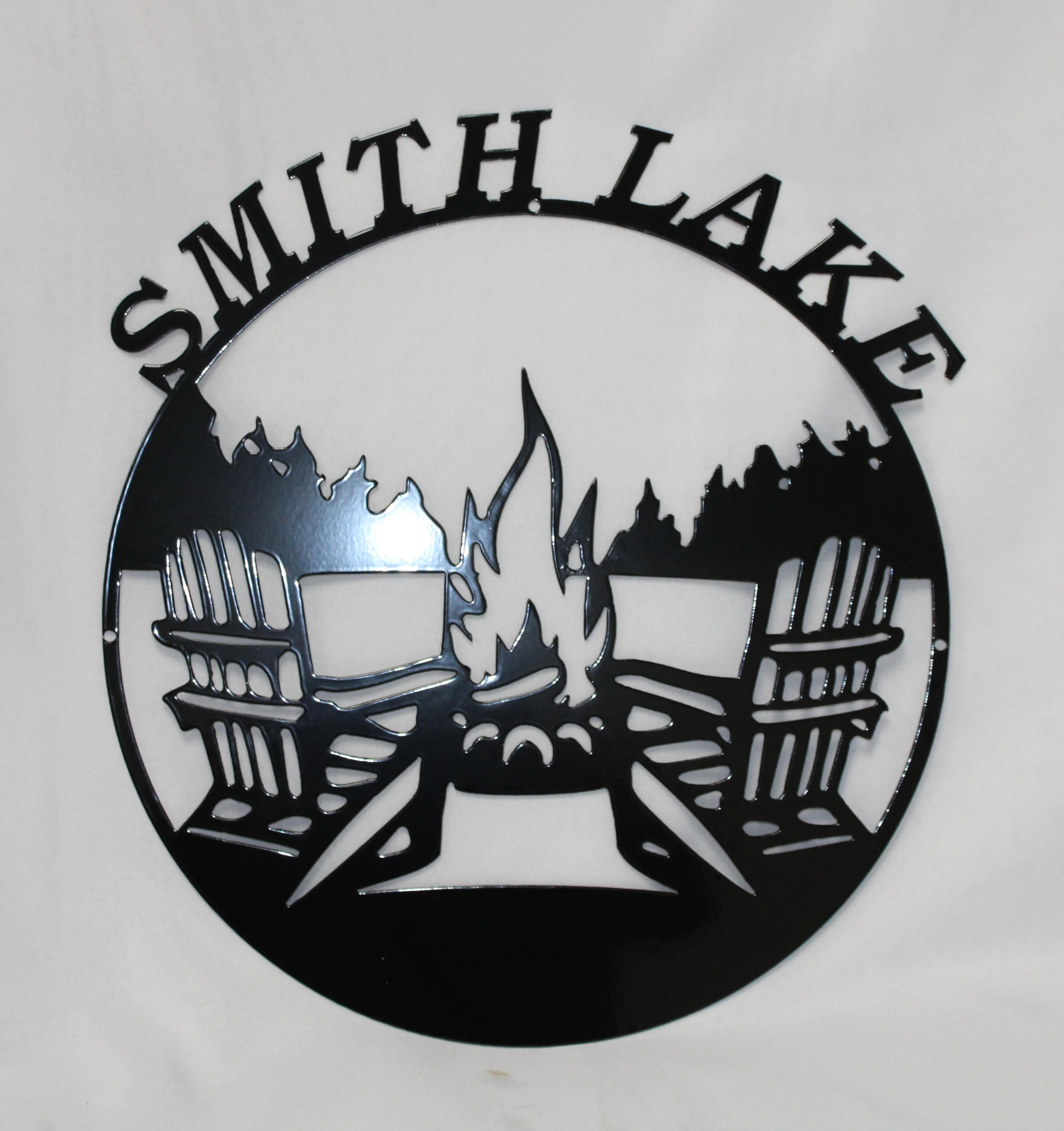 Outstanding Smith Lake Camp Fire Circle Wall Art Unique