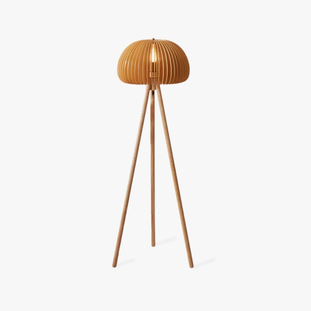 Healthy Wooden Pumpkin Floor Lamp Reusable