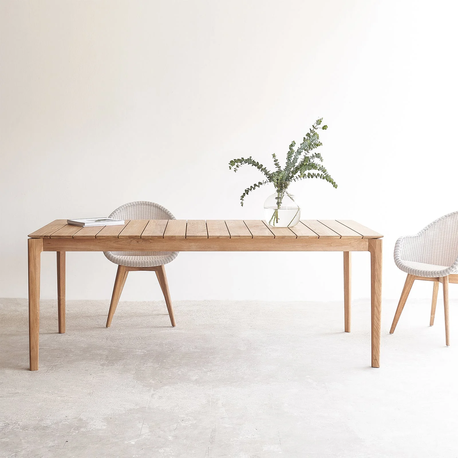 Crafted Bok Outdoor Dining Table Teak Certified