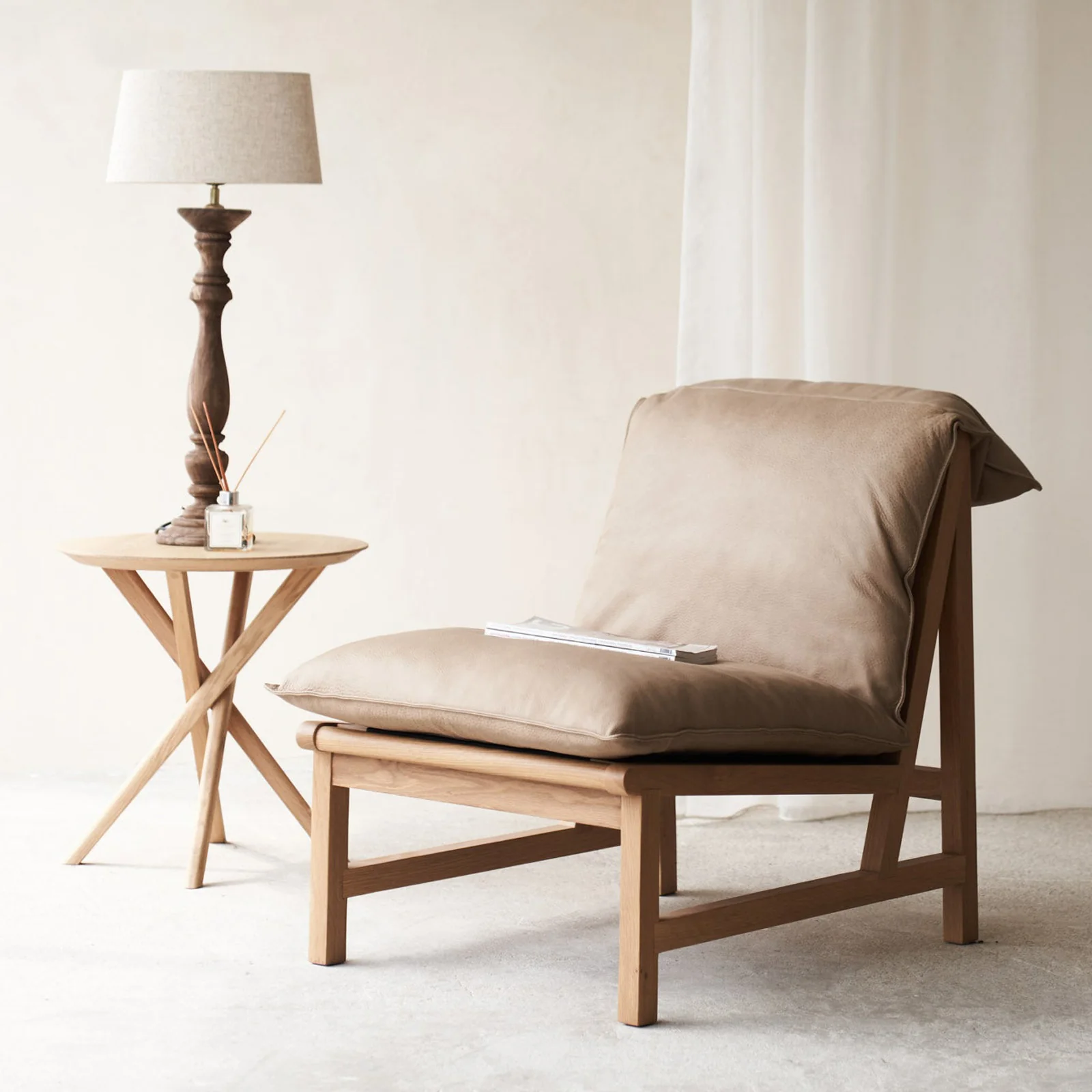 Effective Cantaloupe Leather Armchair Desert Flexible