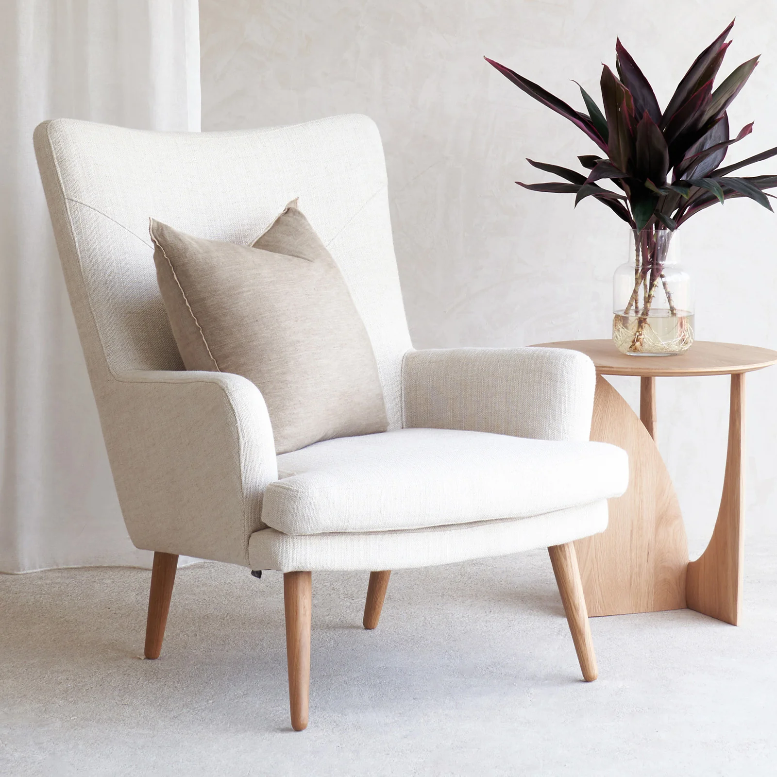 Premium Pelagonia Fabric Armchair Sand Lightweight