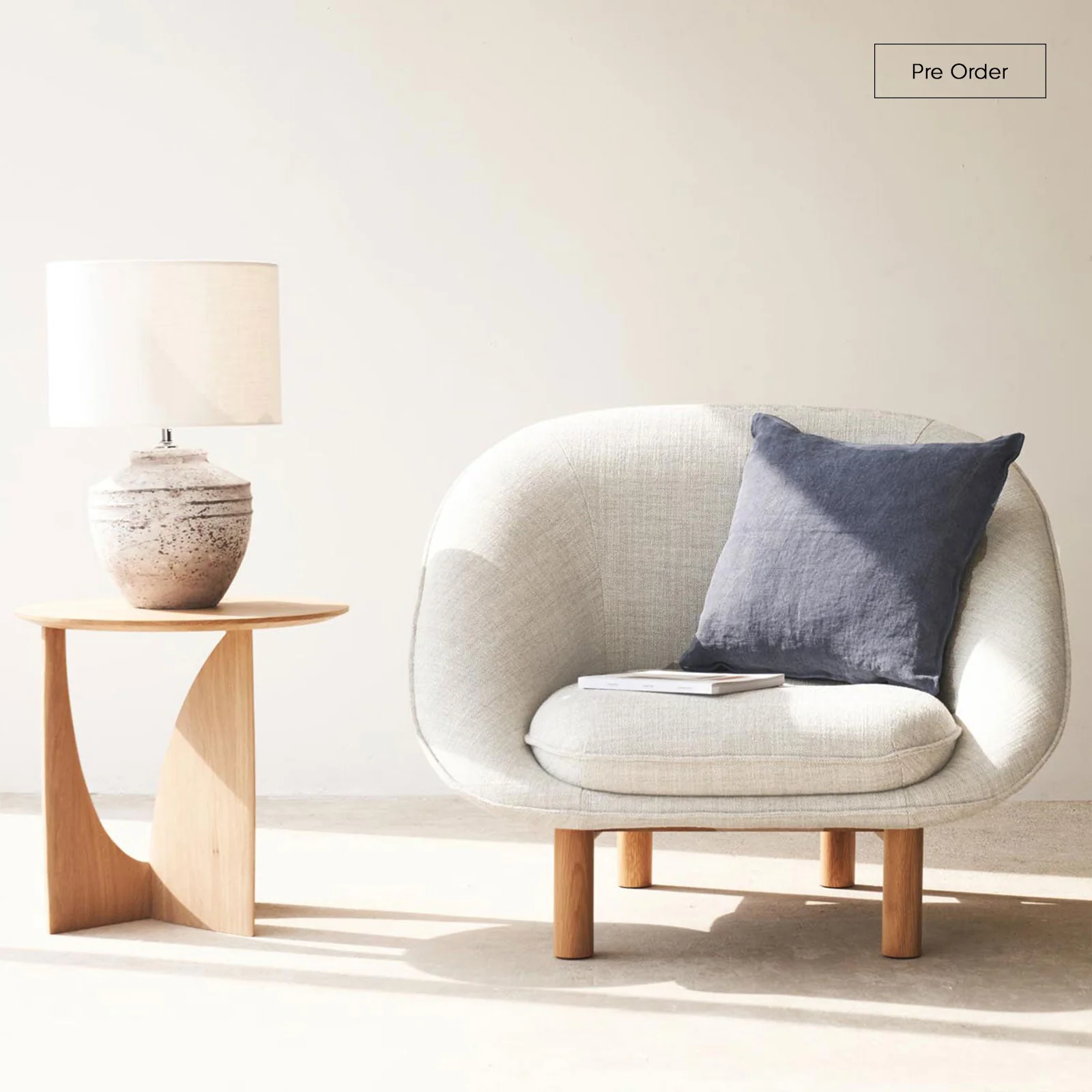 Sophisticated Portobello Fabric Armchair Bespoke Stylish