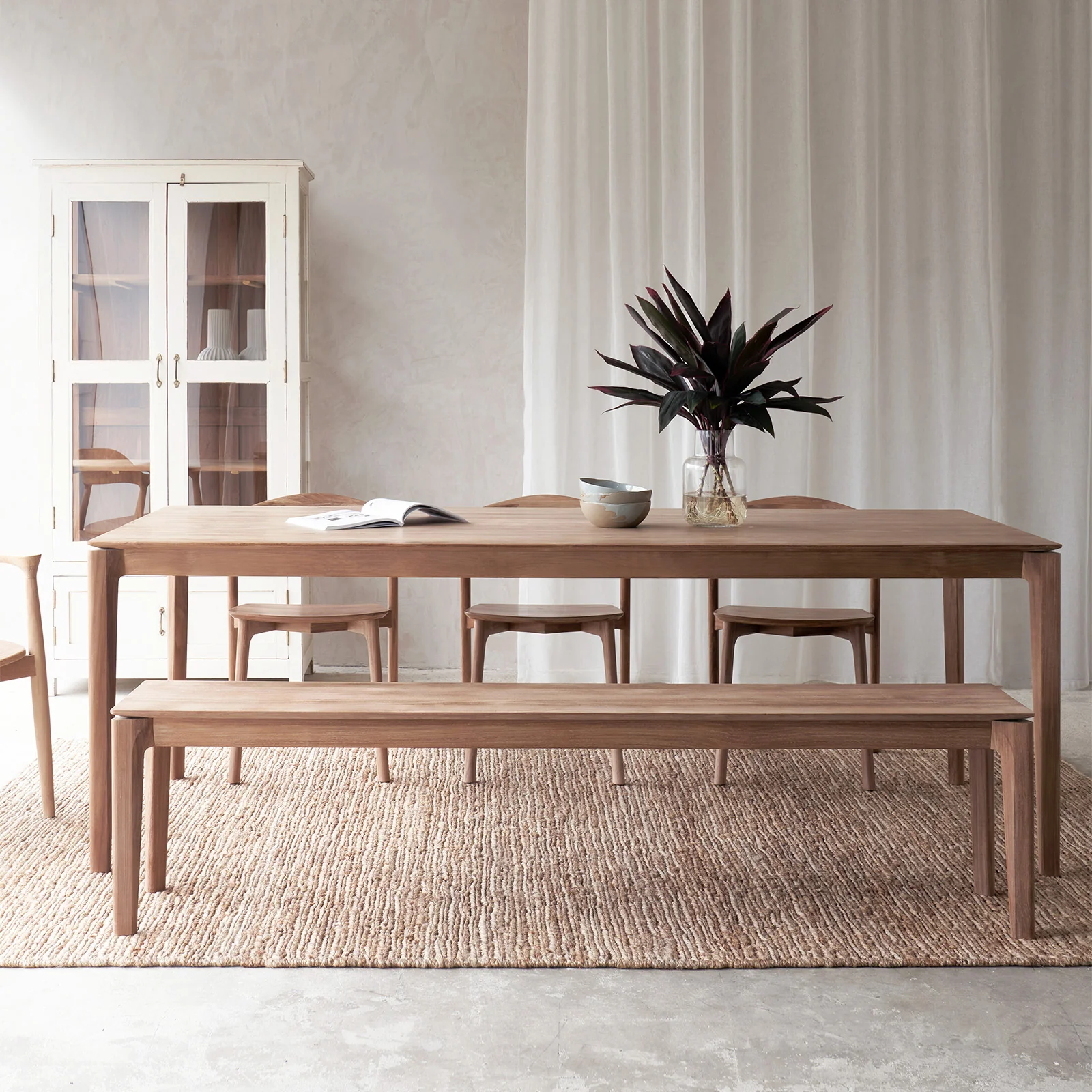 Premium Material Bok Dining Table Teak Pure