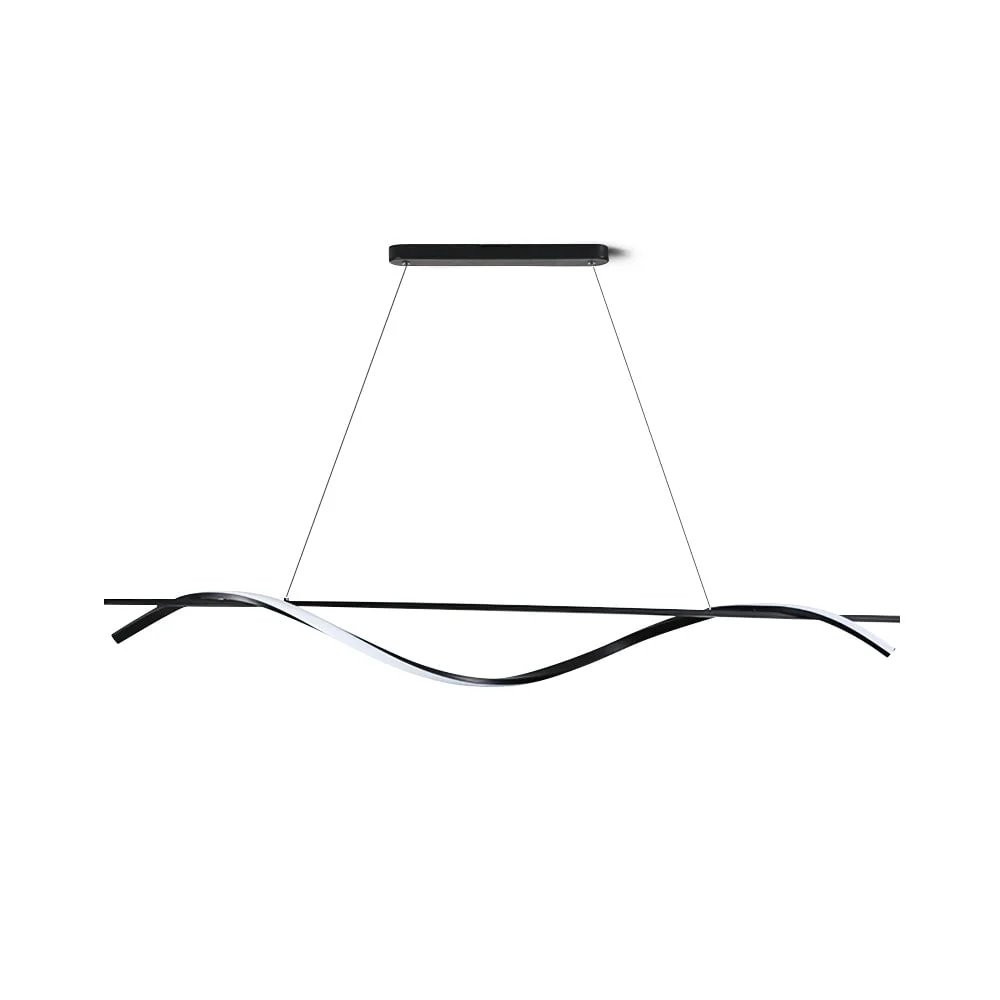 Dependable Black Wave Chandelier Outstanding