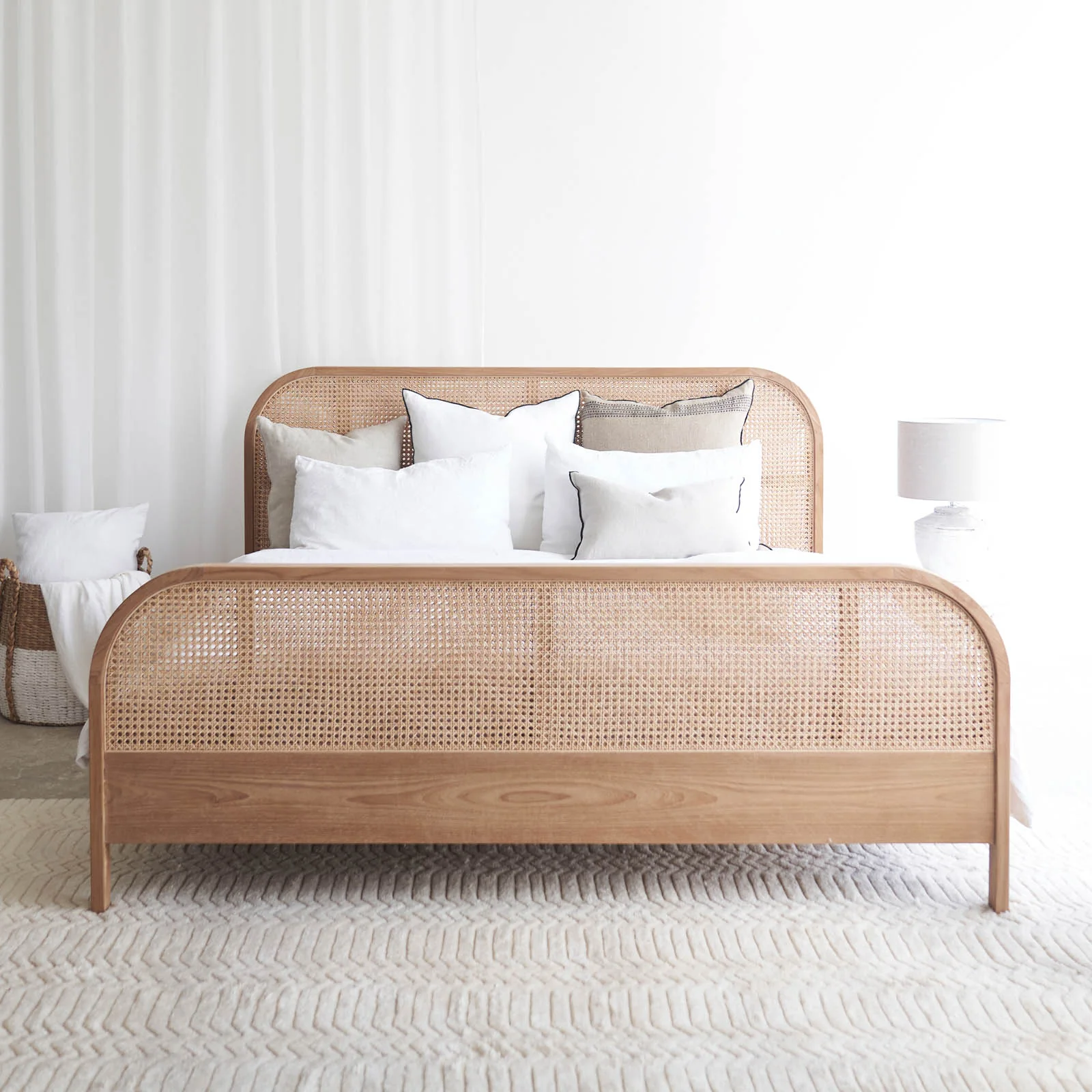 Exceptional Luna Bed Frame Teak - Natural Traditional