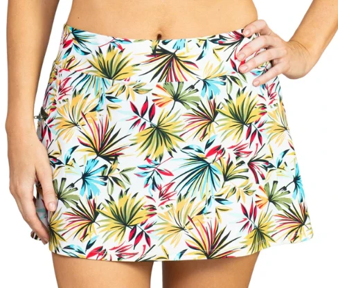 Responsible Bliss Missy Side Zipper Swim Skirt w Pockets Exceptional