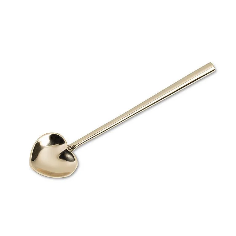 Detailed Gold Heart Spoon Carefully Designed